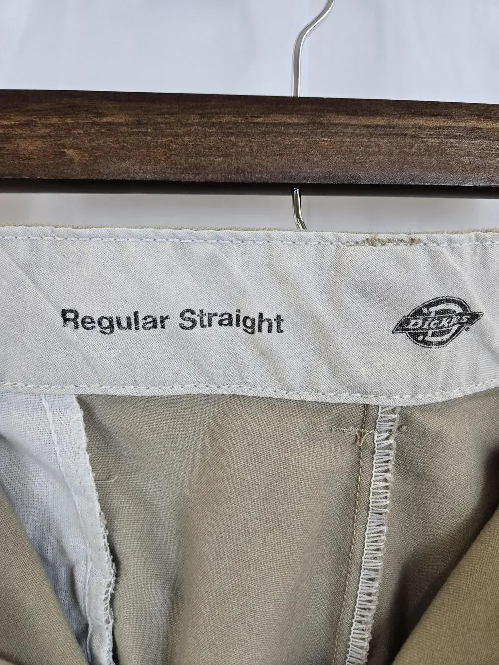 Dickies Cargo Pants Mens 36x32 Beige Regular Straight Canvas Workwear Utility